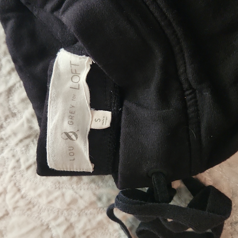 Lou & Grey small Black Cozy Black Hoodie and Jogger Set. - Picture 2 of 3